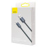 Кабель USB/Apple Lightning 2 м Baseus Crystal Shine 2.4 А чорний (RZN-23102875)
