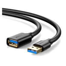 Подовжувач UGREEN US129 USB 3.0 Extension Male Cable 3m (Black) (UGR-30127) new (RZN-23104872)