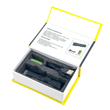 Ліхтар ручний акумуляторний Coba CB-X03R-TG чорний (RZN-23105573)