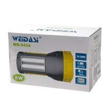 Ліхтар ручний акумуляторний Weidasi WD-543A чорний з блакитним (RZN-23104751)