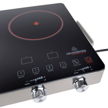 Настільна електроплита інфрачервона 2 конфорки Crownberg CB-1332 3000 Вт чорний (RZN-23102572) Настільна електроплита інфрачервона 2 конфорки Crownberg CB-1332 3000 Вт чорний (RZN-23102572)