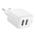 Зарядний блок живлення 2хUSB BOROFONE BAS41A Potential 12 W 5 V 2 A білий (RZN-23104970)
