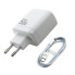 Зарядний пристрій з кабелем 2xType-C/Apple Lightning 1 м XO CE08 50 W 3 A білий (RZN-23105360)