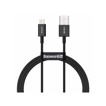 Кабель USB/Apple Lightning 2 м Baseus Superior 2.4 А чорний (RZN-23104526)