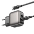 Зарядний пристрій з кабелем 2xUSB/Type-C 1 м BOROFONE BAS51A Absolute 12 W 5 V 2.4 А чорний (RZN-23106419)