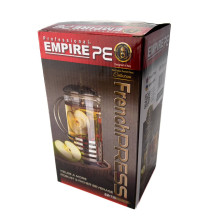 Чайник френч-прес Empire EM1735 скло 600 мл сріблястий (RZN-23097199) Чайник френч-прес Empire EM1735 скло 600 мл сріблястий (RZN-23097199)