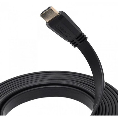 Кабель HDMI/HDMI 2 м UGREEN ED015 Flat Cable чорний (RZN-23102299)