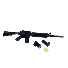 Дитячий автомат 223-A8 з прицілом та світловими ефектами пластикові кульки 62 см чорний (RZN-23104587)