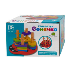 Ігровий набір сортер Сонечко MD1027 дерево 16 фігур різнобарвний (RZN-23102624) Ігровий набір сортер Сонечко MD1027 дерево 16 фігур різнобарвний (RZN-23102624)