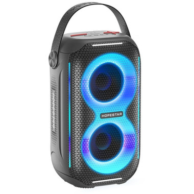 Колонка портативна Hopestar Party 200 mini Bluetooth LED сірий (RZN-23103257)