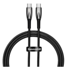Кабель Type-C/Type-C 1 м Baseus Glimmer 100 Вт чорний (RZN-23103540)