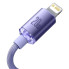 Кабель Type-C /Apple Lightning 1.2 м Baseus Crystal Shine 2.4 А фіолетовий (RZN-23101857)