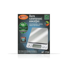 Ваги ювелірні електронні до 500 г BITEK BT-1729 точність 0.01 г сріблястий (RZN-23102500) Ваги ювелірні електронні до 500 г BITEK BT-1729 точність 0.01 г сріблястий (RZN-23102500)