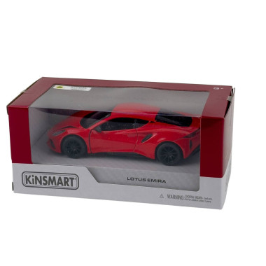 Іграшкова машинка моделька KiNSMART KT5441W Lotus Emira 5 метал 12 см інерційна червоний (RZN-23103677)