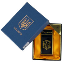 Запальничка газова турбо ЗСУ 1-59 п'єзовий підпал метал чорний (RZN-23105517)