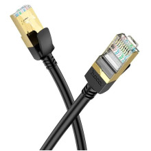 Мережевий кабель HOCO US02 Level pure copper gigabit ethernet cable(L=3M) Black new (RZN-23106382)