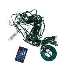 Світлодіодна гірлянда-нитка зелений дріт Кінський хвіст 400 LED SFK-02 Bluetooth USB з пультом крапля 2 м мульти (RZN-23100240) Світлодіодна гірлянда-нитка зелений дріт Кінський хвіст 400 LED SFK-02 Bluetooth USB з пультом крапля 2 м мульти (RZN-23100240)