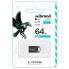 Флеш пам'ять USB 64 GВ Wibrand Hawk USB 2.0 чорний (RZN-23105777)