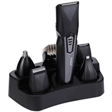 Бездротова машинка для стрижки волосся Kemei KM-640 USB 5 насадок чорний (RZN-23105650)