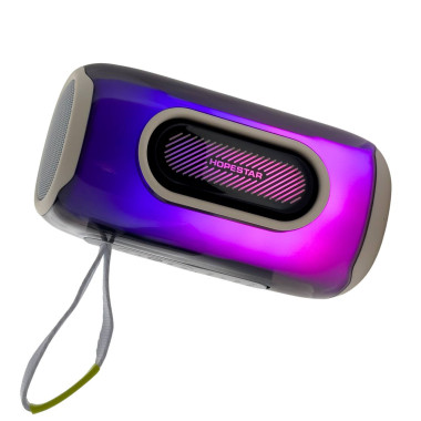 Колонка портативна HOPESTAR P52 Bluetooth LED білий (RZN-23106315)