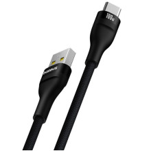 Кабель USB/Type-C 1 м Baseus Flash 2 Charging Cable 100 Вт чорний (RZN-23102600)