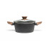 Каструля мармурове покриття Hölmer CR-1342-FAMWL Natural з кришкою 4.2 л чорний (RZN-23105720)