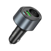 Автомобільний зарядний пристрій Type-C+USB HOCO Z56 Friend з прикурювачем 35 W чорний (RZN-23106398)