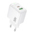 Зарядний блок живлення USB+Type-C BOROFONE BAS45A Potential 30 W 12 V 2.5 A білий (RZN-23103453)