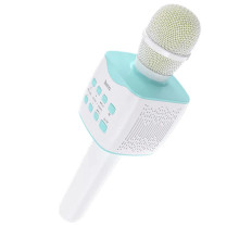 Мікрофон динамічний бездротовий HOCO BK5 Cantando для караоке Bluetooth білий з блакитним (RZN-23105870)