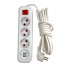 Мережевий фільтр-подовжувач 3 розетки Alfa 2хUSB 5 м білий (RZN-23104442)