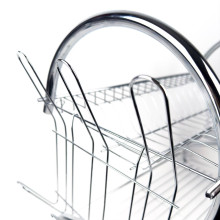 Сушарка для посуду Empire 9785 двоярусна нержавіюча сталь 41 х 25 х 38 см сріблястий (RZN-23101414)