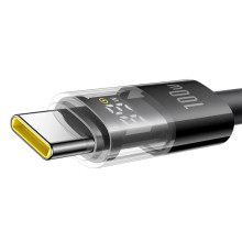 Кабель USB/Type-C 1 м Baseus Display 2 з дисплеєм 100 Вт чорний (RZN-23106338)