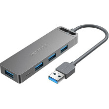 USB-хаб зовнішній 5 портів Vention CHLBB 0.15 м чорний (RZN-23104206)