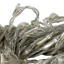 Світлодіодна гірлянда-завіса прозорий дріт 240 LED RD-080 ліхтарики 8 режимів мульти (RZN-23103687)