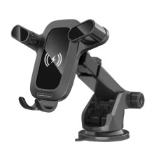 Тримач для гаджетів на торпеду WUW Z30 з бездротовою зарядкою пластик чорний (RZN-23103487)