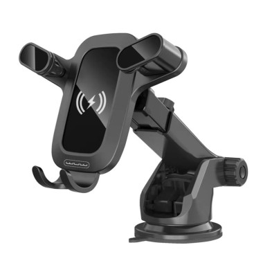 Тримач для гаджетів на торпеду WUW Z30 з бездротовою зарядкою пластик чорний (RZN-23103487)