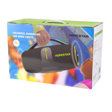 Колонка портативна HOPESTAR H85 Bluetooth LED чорний (RZN-23102867)