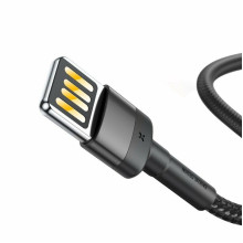 Кабель USB/Apple Lightning 1 м Baseus Cafule Cable Special Edition 2.4 А чорний (RZN-23098652)