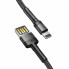 Кабель USB/Apple Lightning 1 м Baseus Cafule Cable Special Edition 2.4 А чорний (RZN-23098652)