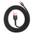 Кабель USB/micro-USB 1 м Baseus Cafule 2.4 А чорний з червоним (RZN-23101592)