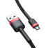 Кабель USB/micro-USB 1 м Baseus Cafule 2.4 А чорний з червоним (RZN-23101592)