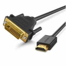 Перехідник UGREEN HDMI to DVI 2K Cable Male to Male Black 3m new (RZN-23106387)