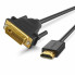Перехідник HDMI M/DVI М 3 м UGREEN HD106 чорний (RZN-23106387)