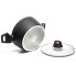 Каструля антипригарне покриття Hölmer CR-1325-SBMCL Carrot з кришкою 2.5 л чорний (RZN-23105712)