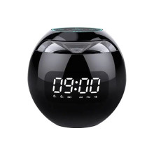 Колонка портативна з годинником Kimiso KMS-K12 Bluetooth LED чорний (RZN-23096495)