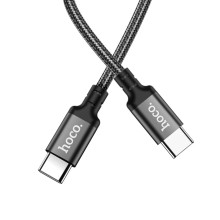 Кабель Type-C/Type-C 1 м HOCO X14 60 Вт 3 А чорний (RZN-23102935)