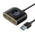 USB-хаб зовнішній 4 порти Baseus Square 1 м чорний (RZN-23105624)