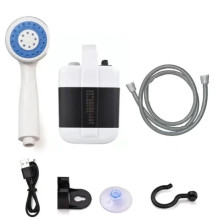 Душ портативний кемпінговий USB Travel shower на акумуляторі білий з синім (RZN-23096179)