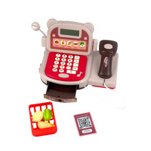 Дитячий іграшковий набір 6в1 Касовий апарат 6829A світлові ефекти червоний (RZN-23104564)