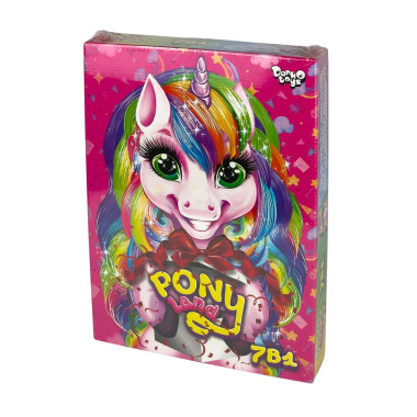 Набір для дитячої творчості Pony Land Danko Toys PL-01-01U рожевий (RZN-23105545)